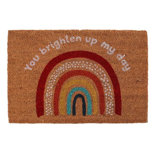 Something Different You Brighten Up My Day Rainbow Door Mat