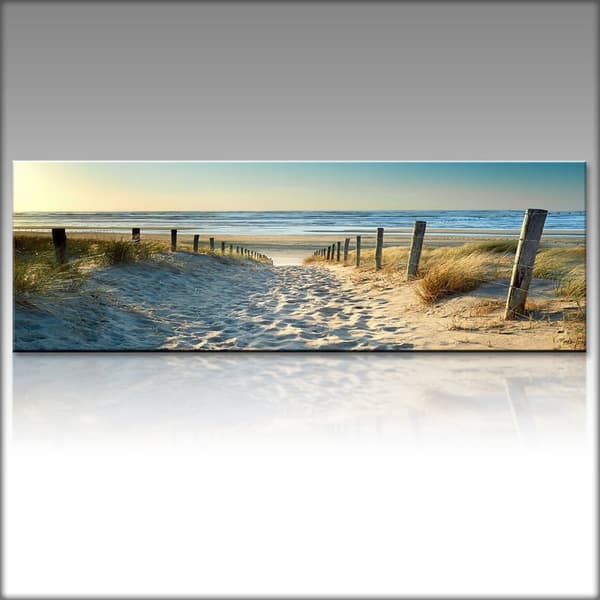 Dekoration Canvas Print Tapet Kunst Ocean Beach Natur landskabsbillede Unframe