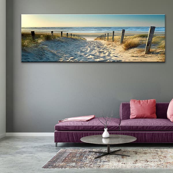 Dekoration Canvas Print Tapet Kunst Ocean Beach Natur landskabsbillede Unframe