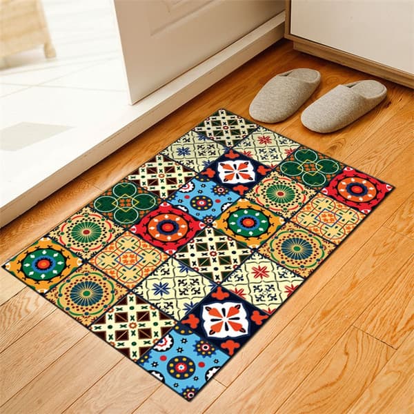 40*60+40*120 cm Skridsikkert køkken Bohemian tæppe Absorberende komponerbart tæppe Dørmåtte Tæppe Badeværelse Gulvmåtte