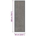 Pikkukuva 5 / 6: vidaXL Ovimatto nukallinen 60x180 cm vaaleanruskea