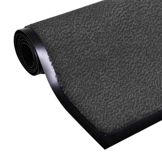 Dørmåtte indgangsmåtte 150 x 90 cm – Anti-slip – Grå tekstil