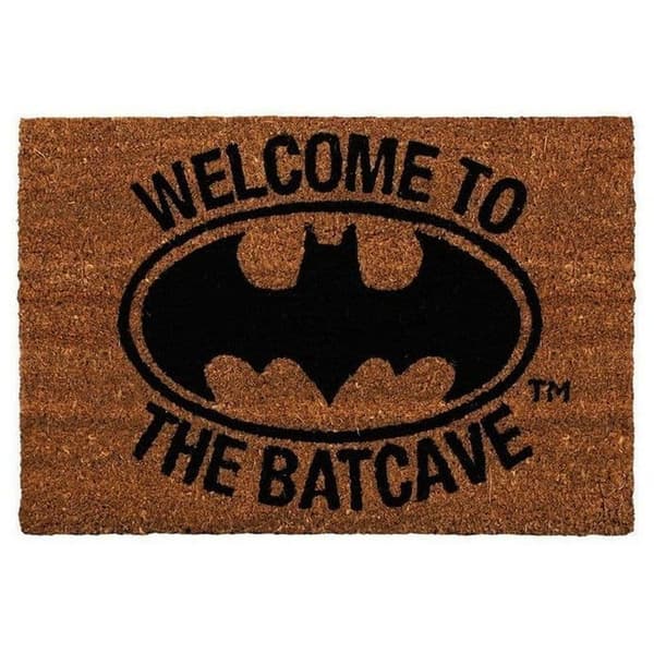 Batman Welcome To The Batcave Door Mat Brown 40cm x 60cm