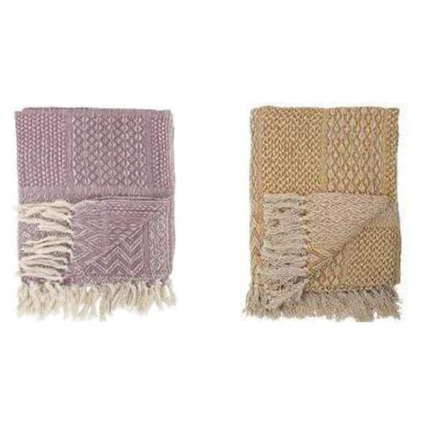 Huopa DKD Home Decor Puuvilla (150 x 250 x 0,5 cm) (2 osaa)