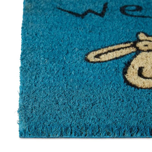 Paillasson - Relaxdays - 10017712 - Mouton Bleu - 60x40 cm - Antiskid i Gummi