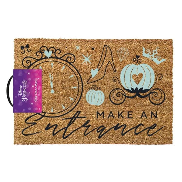 Cinderella Make An Entrance Door Mat Brown 40cm x 60cm