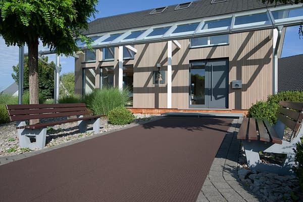 Grusskrapa - Anti-halk matta på rulle - Beige - Bredd 120 cm