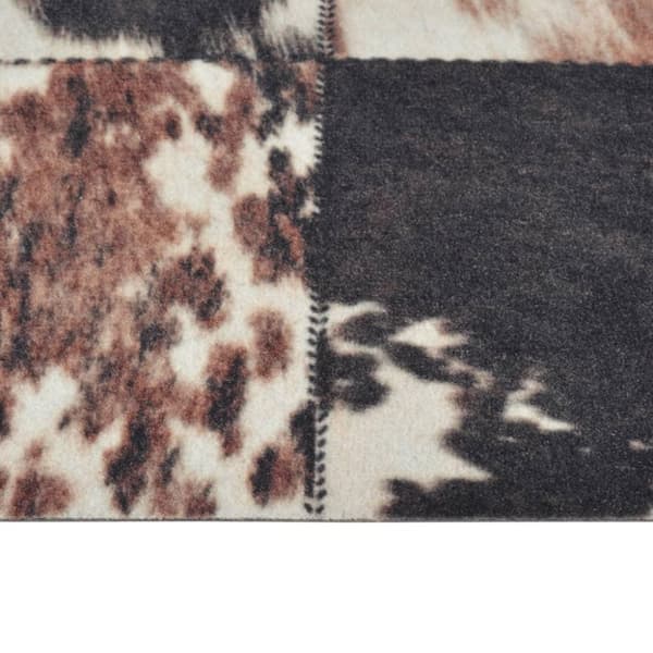 vidaXL Kjøkkenteppe vaskbar Animal Skin 45x150 cm fløyel