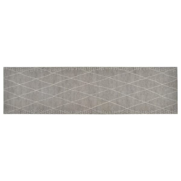 vidaXL Kjøkkenteppe vaskbar Rhombus 45x150 cm fløyel