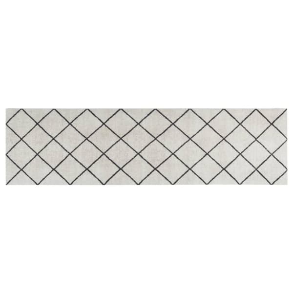 vidaXL Kjøkkenteppe vaskbar Square 45x150 cm fløyel