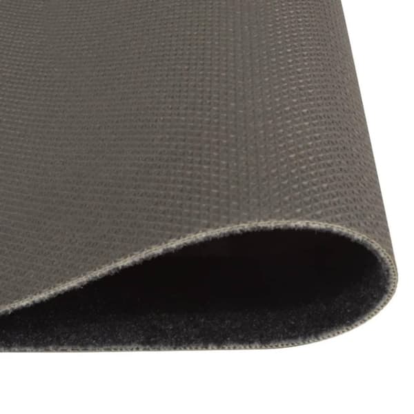 vidaXL Kjøkkenteppe vaskbar kaffe svart 45x150 cm fløyel