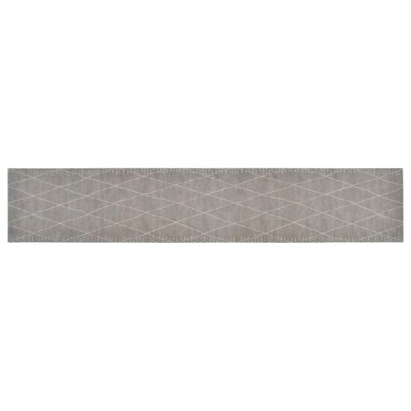 vidaXL Kjøkkenteppe vaskbar Rhombus 60x300 cm fløyel