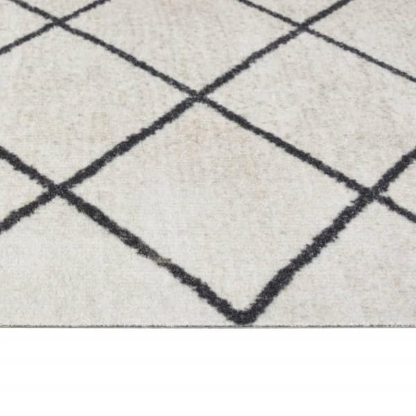 vidaXL køkkentæppe 60x300 cm firkant vaskbart velour