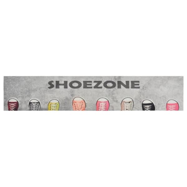 vidaXL Kjøkkenteppe vaskbar Shoezone 60x300 cm fløyel