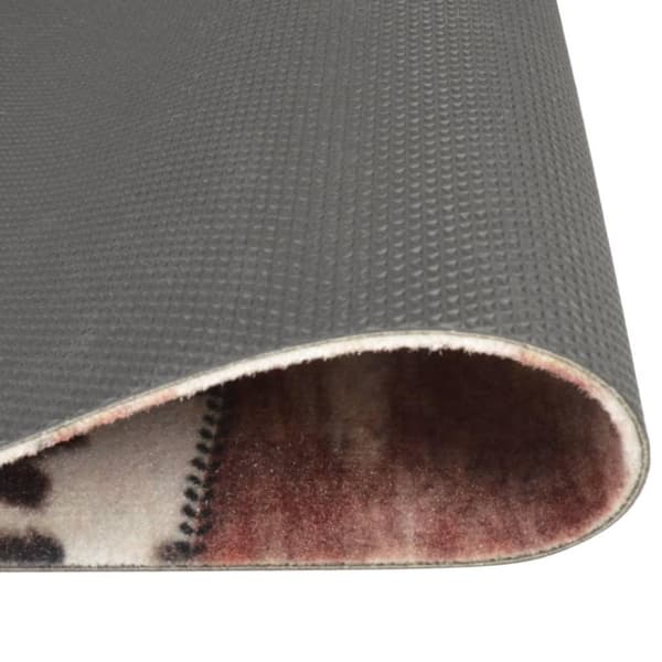 vidaXL Kjøkkenteppe vaskbar Animal Skin 60x180 cm fløyel