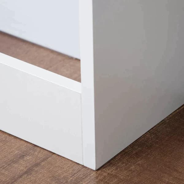 Rootz jäähdyttimen kansi - Lämmityskansi - Jäähdyttimen kansi - Makuuhuoneen olohuoneeseen - MDF/teräs - Valkoinen - 90 x 18 x 84 cm