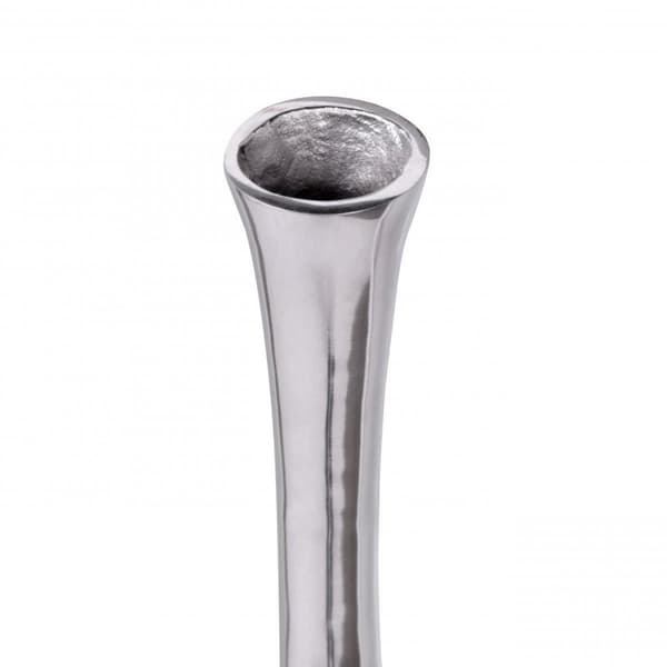 Rootz Deco Vas Flaska Design L alu aluminium dekoration Wohndeko modern Vas silver bordsdekoration Designvase