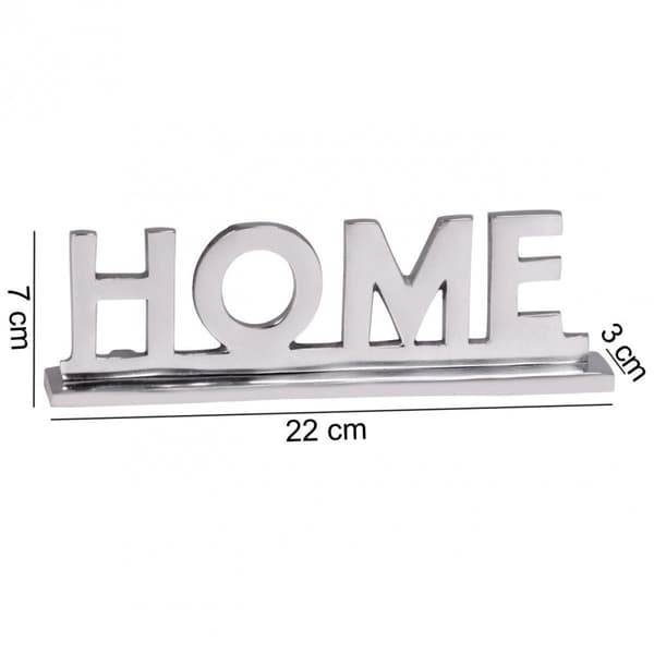 Rootz Bolig dekoration bogstaver design stue spisebord dekoration lejlighed aluminium aluminium bolig dekoration sølv 22 cm