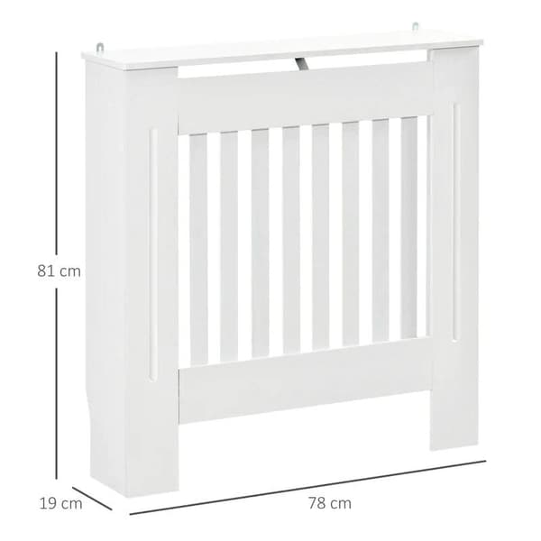Rootz Jäähdyttimen kansi - Lämmityskansi - Jäähdyttimen suojus Makuuhuoneen Olohuoneeseen - MDF - Valkoinen - 78 x 19 x 81 cm