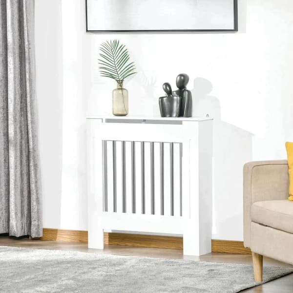 Rootz Jäähdyttimen kansi - Lämmityskansi - Jäähdyttimen suojus Makuuhuoneen Olohuoneeseen - MDF - Valkoinen - 78 x 19 x 81 cm