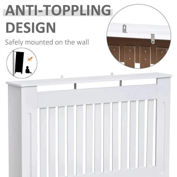 Rootz Kølerdæksel - Varmedæksel - Hvid - 112L x 19W x 81H cm