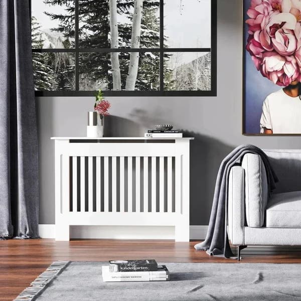 Rootz Kølerdæksel - Varmedæksel - Hvid - 112L x 19W x 81H cm