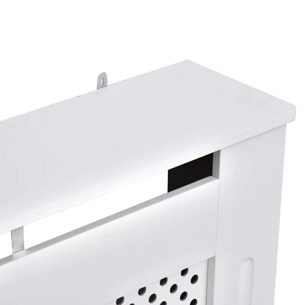 Rootz Radiator Cover - Varme Cover - Træ Radiator Cover - Hvid - 78l X 19w X 82h cm