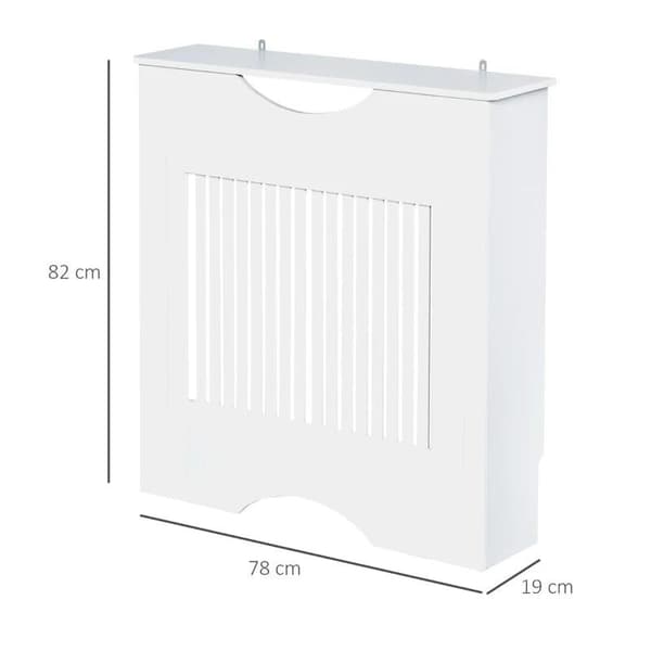 Rootz Kølerdæksel - Varmeafdækning - Dæksel - Træ - Hvid - 78W x 19D x 82Hcm