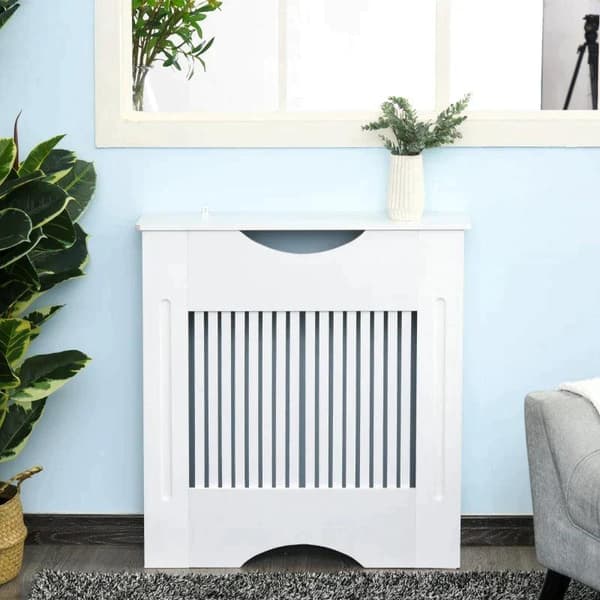Rootz Kølerdæksel - Varmeafdækning - Dæksel - Træ - Hvid - 78W x 19D x 82Hcm