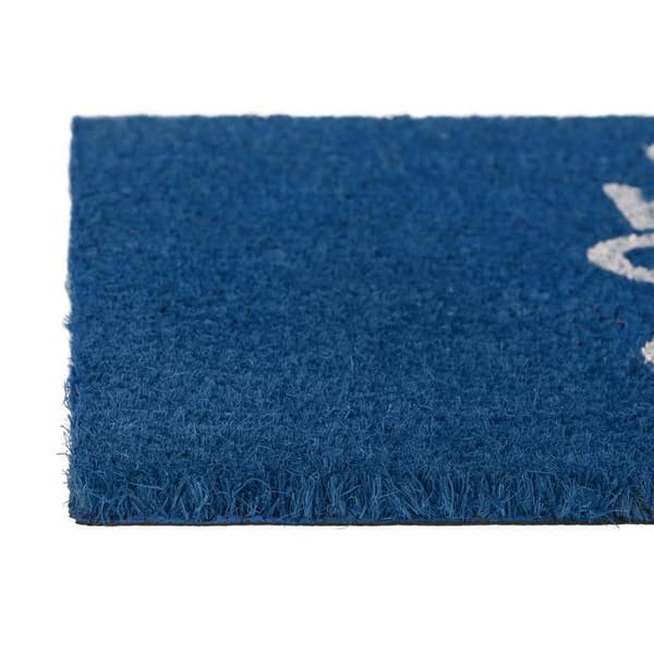 Relaxdays 10017784 Blue Coconut Fiber Dörrmatta 60 x 40 x 1,5 cm