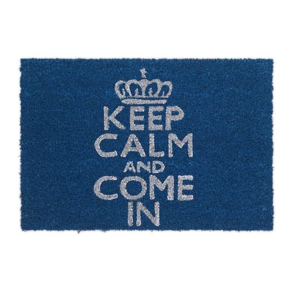 Relaxdays 10017784 Blue Coconut Fiber Dörrmatta 60 x 40 x 1,5 cm