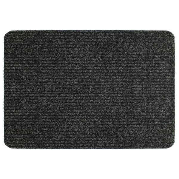 Groundsman Basic Ribbed Door Mat Anthracite 50cm x 80cm