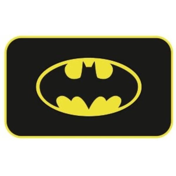 Batman dörrmatta Batman junior 40 x 60 cm polyester svart/gul