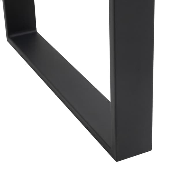 Rootz bordsbenssats - 2 stålben - Förborrade hål - Industriell design - Stål - Svart - 60L x 8W x 72H cm