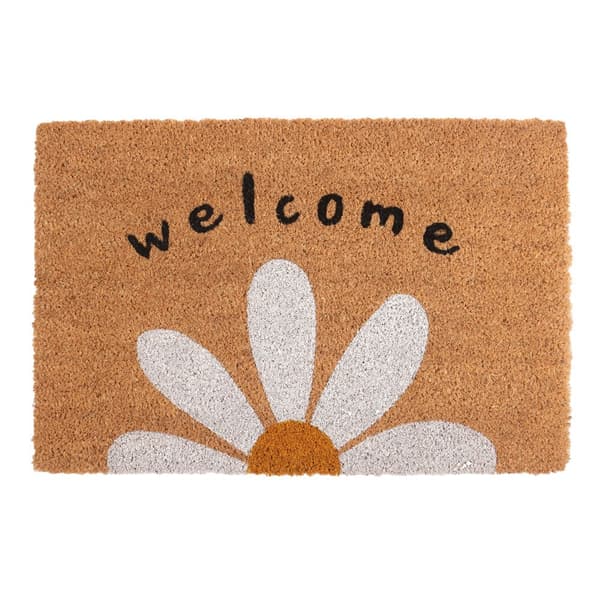 Something Different Welcome Daisy Door Mat Natural One Size
