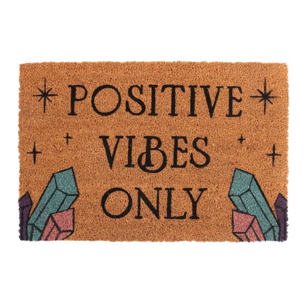 Something Different Positive Vibes Only Door Mat Natural One Size