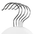 Miniatyrbillede 4 af 7: Rootz Tøjbøjler - Anti-skrid design - Ahorntræ - Pakke med 50 - Omhyggeligt slebet - Forkromet - Bøjlekroge - Høj kvalitet - Hvid - 44,5 x 23 x 1,2 cm