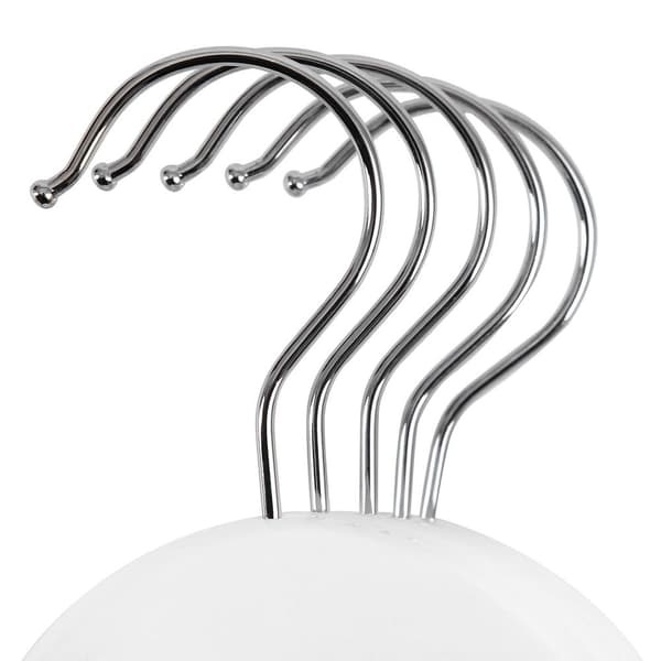 Rootz Tøjbøjler - Anti-skrid design - Ahorntræ - Pakke med 50 - Omhyggeligt slebet - Forkromet - Bøjlekroge - Høj kvalitet - Hvid - 44,5 x 23 x 1,2 cm