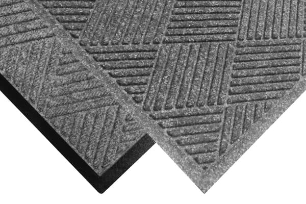 Waterhog Diamond Dørmåtte 60x90 cm - Modekant - Grå