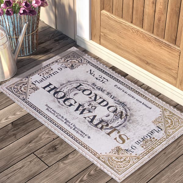 Wizarding World - Harry Potter - Dörrmatta - Biljett Hogwarts Express 45x75cm