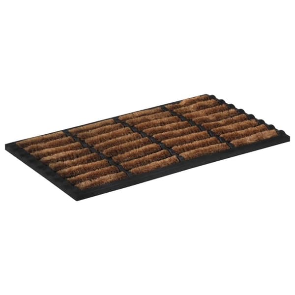 vidaXL dørmåtte 45x75 cm rektangulær gummi og coir