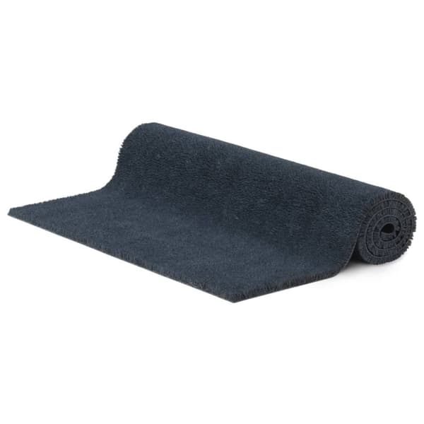 vidaXL Dörrmatta mörkgrå 90x150 cm tuftad kokos