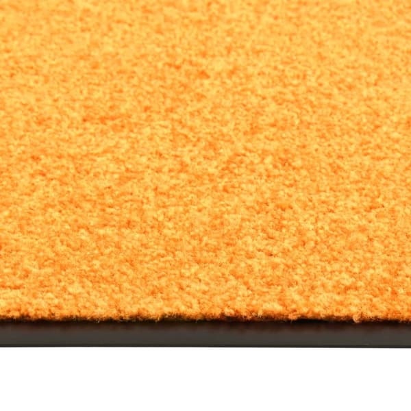 vaskbar dørmåtte 90x120 cm orange