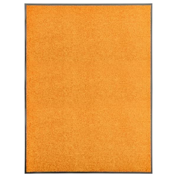 vaskbar dørmåtte 90x120 cm orange