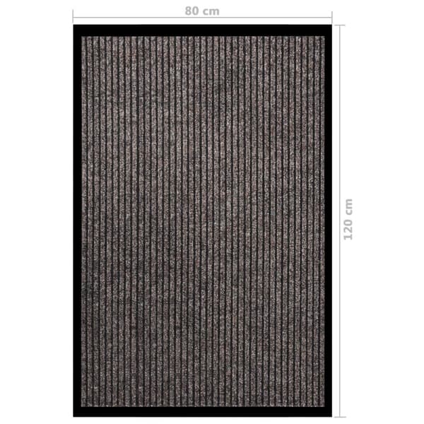 dørmåtte 80x120 cm stribet beige