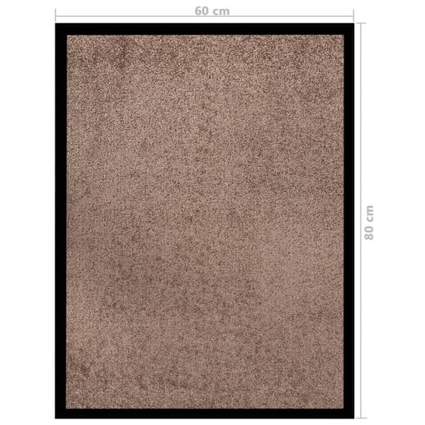 dørmåtte 60x80 cm brun