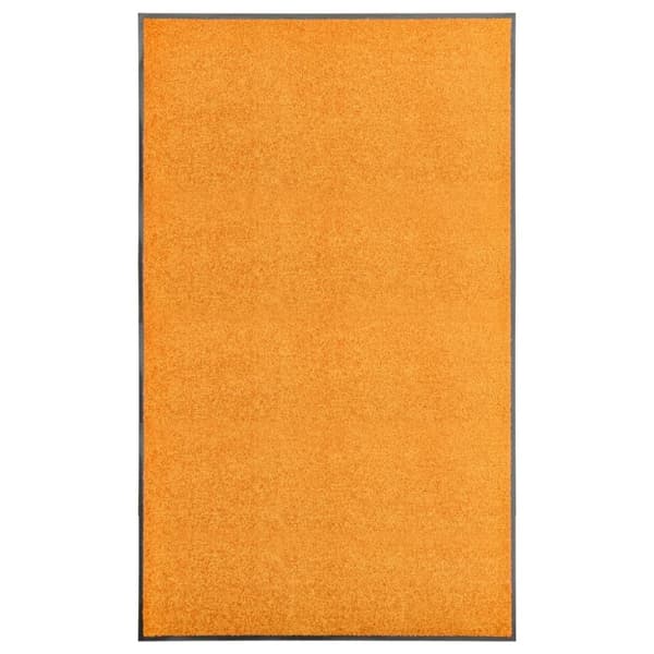 vaskbar dørmåtte 90x150 cm orange