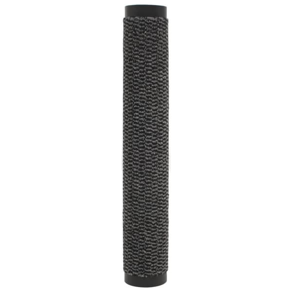 Dörrmattor 2 st rektangulär tuftad 60x90 cm antracit