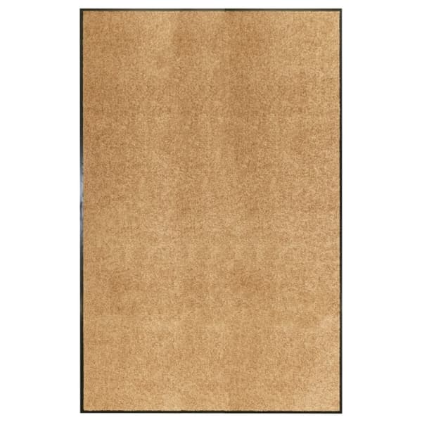 vaskbar dørmåtte 120x180 cm cremefarvet