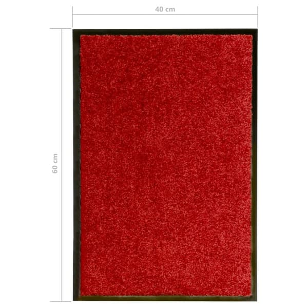 Dörrmatta tvättbar röd 40x60 cm